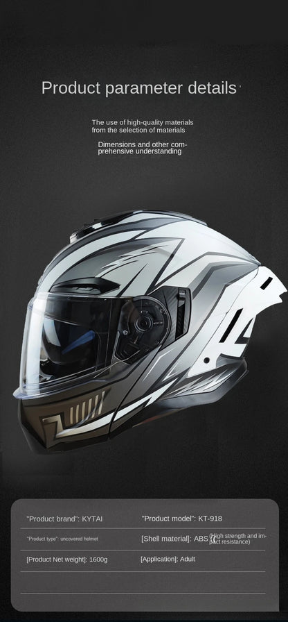 Flip up Motorcycle Helmet Full face Dual lens off-road Racing helmet Men Cascos para moto Motorbike Helmet DOT Approved For BMW
