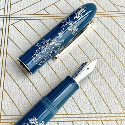 Limited Hongdian N23 Fountain Pen Rabbit Year High-End Students Business Office Writing Supplies Gold Carving Student Gift Pens