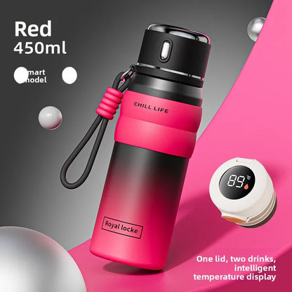 Dopamine all steel insulated cup 316 stainless steel high aesthetic water cup intelligent temperature display cup