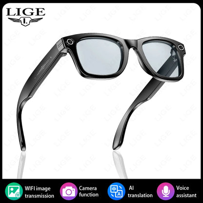 New Upgrade smart glasees With Camera Video Recording AI Photo Recognition Bluetooth Call Translation Voice Sunglasses Man 2026