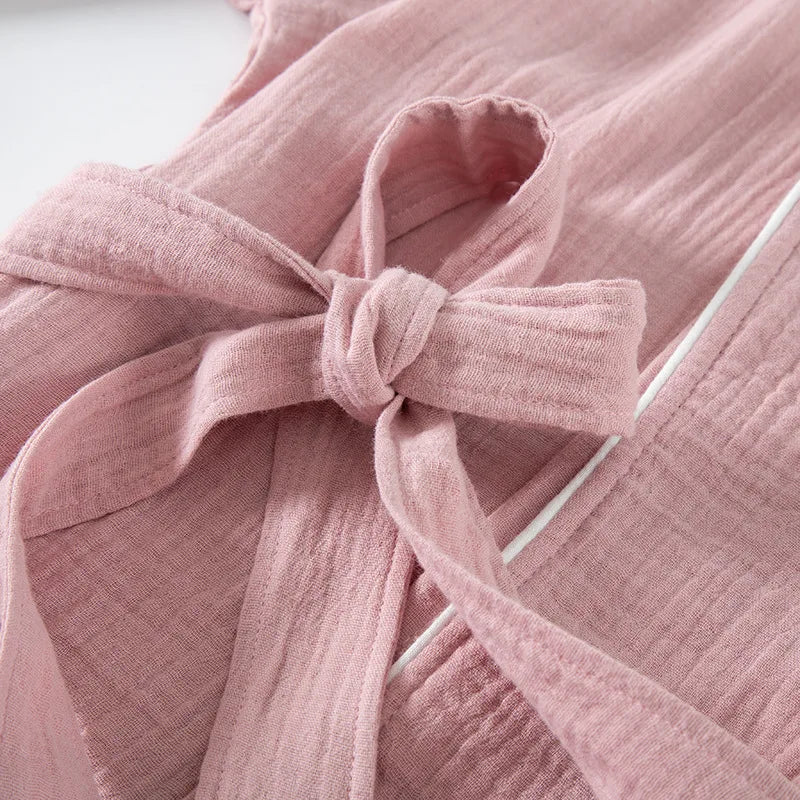 Women's Bathrobe Pure Cotton Large Size Spring Autumn Sleepwear Robe Long Sleeve Couple Home Wear Clothing Female Night Robes