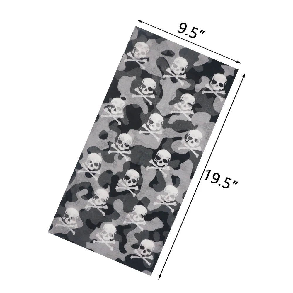 Dark Color Tube Neckchief Outdoor Sports Hair Neck Bandana Gaiter Black Grey Cycling Scarf Hiking Running Headband Men Face Mask