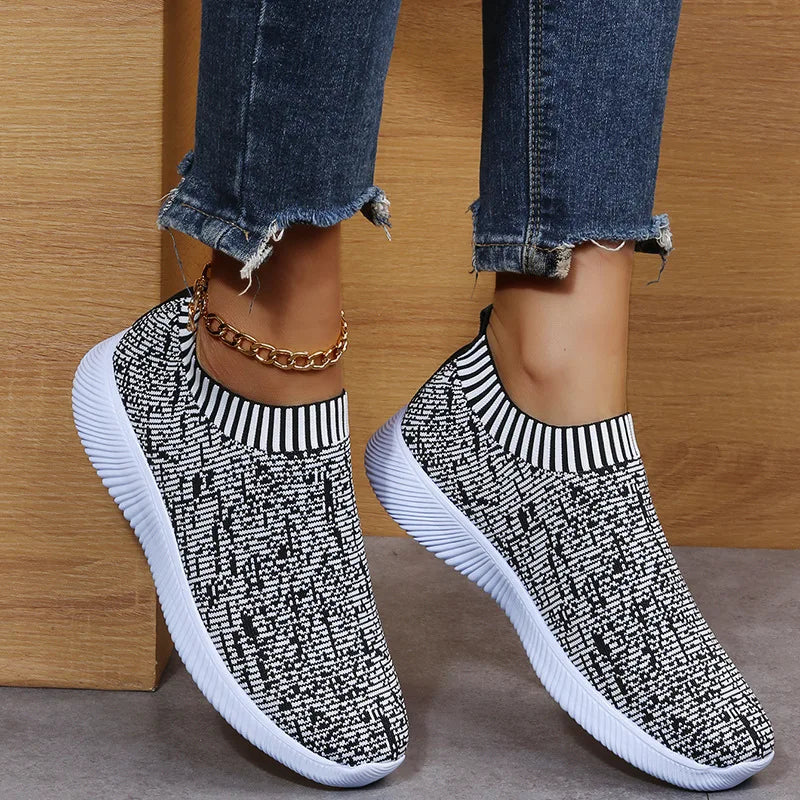 2022 Women Sneakers Fashion Socks Shoes Breathable Casual Sneaker Summer Vulcanized Shoes Women Trainers Tenis Feminino Flats
