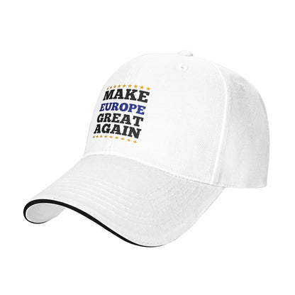 MEGA Make Europe Great Again Sun Baseball Cap Summer Women Men   Trucker Hat Breathable Stylish Hiking Fishing Baseball Caps