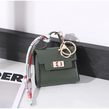 Mini Bag Pendant Small Keychain Case Bag Hanging Accessory Cute Earphone Storage Bag Pendant Keychain Bag Pendant Decoration