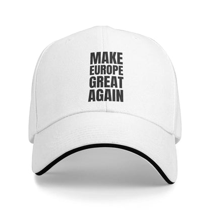 MEGA Make Europe Great Again Sun Baseball Cap Summer Women Men   Trucker Hat Breathable Stylish Hiking Fishing Baseball Caps