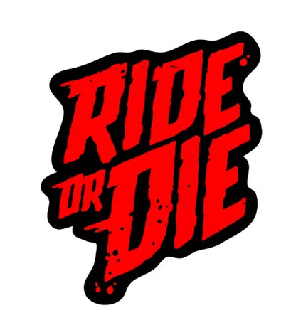 1PC/set Bike Frame Stickers Ride Or Die Top Tube Decals For MTB Bicycle Decorative Frame Bike Car Auto Motorcycle Accessories