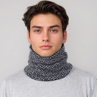 Winter Neck Coverings for Men's Warm Scarves Gentleman Thick Velvet Ring Scarf Warm Ski Cycling Face Mask Women Fashion Pullover
