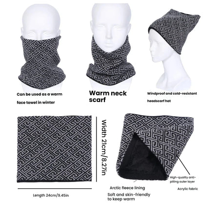 Winter Neck Coverings for Men's Warm Scarves Gentleman Thick Velvet Ring Scarf Warm Ski Cycling Face Mask Women Fashion Pullover
