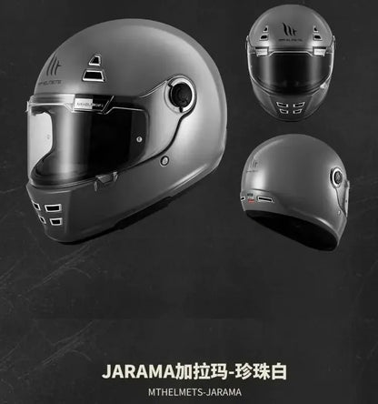 MT Jarama Retro Motorcycle Helmet DOT ECE Certification Full Face Racing Off Road Helmet Cascos Para Motos Capacete Casco Moto