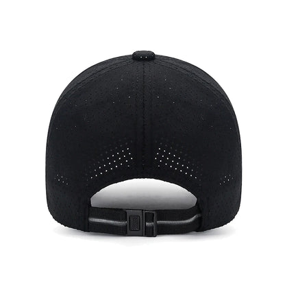 Extended Brim Summer Breathable Perforated Quick-Drying Adjustable Baseball Cap Sun Hat Trucker Caps Dad Hats