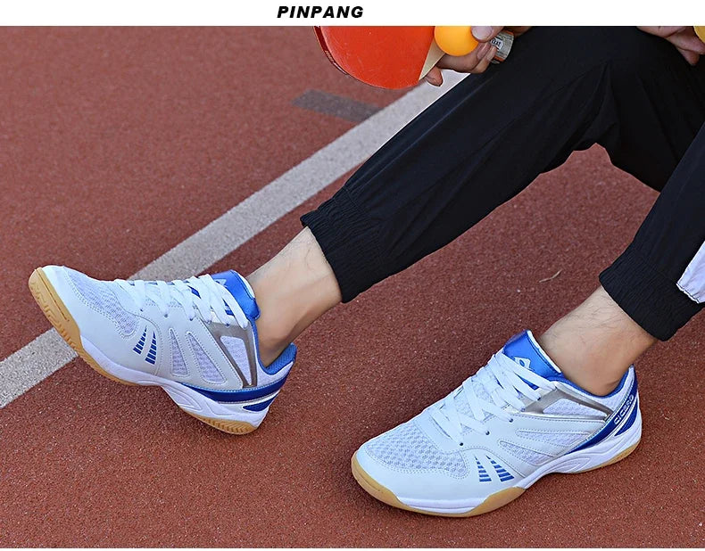 Men Table Tennis Shoes Non-slip Outdoor Breathable Competition Training Big Size Sneakers Handball Outdoor Boys Volleyball Shoes