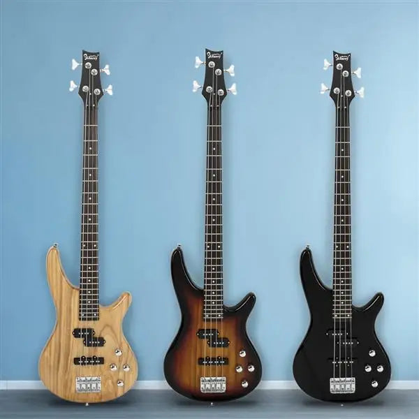 24 Frets Rosewood Fingerboard GIB Electric Bass Guitar Full Size 4 String Sunset Color