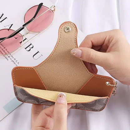 NEW Portable Glasses Case with Keychain - Protective Storage Bag for Myopia Glasses And Sunglasses - Daily & Travel Essential