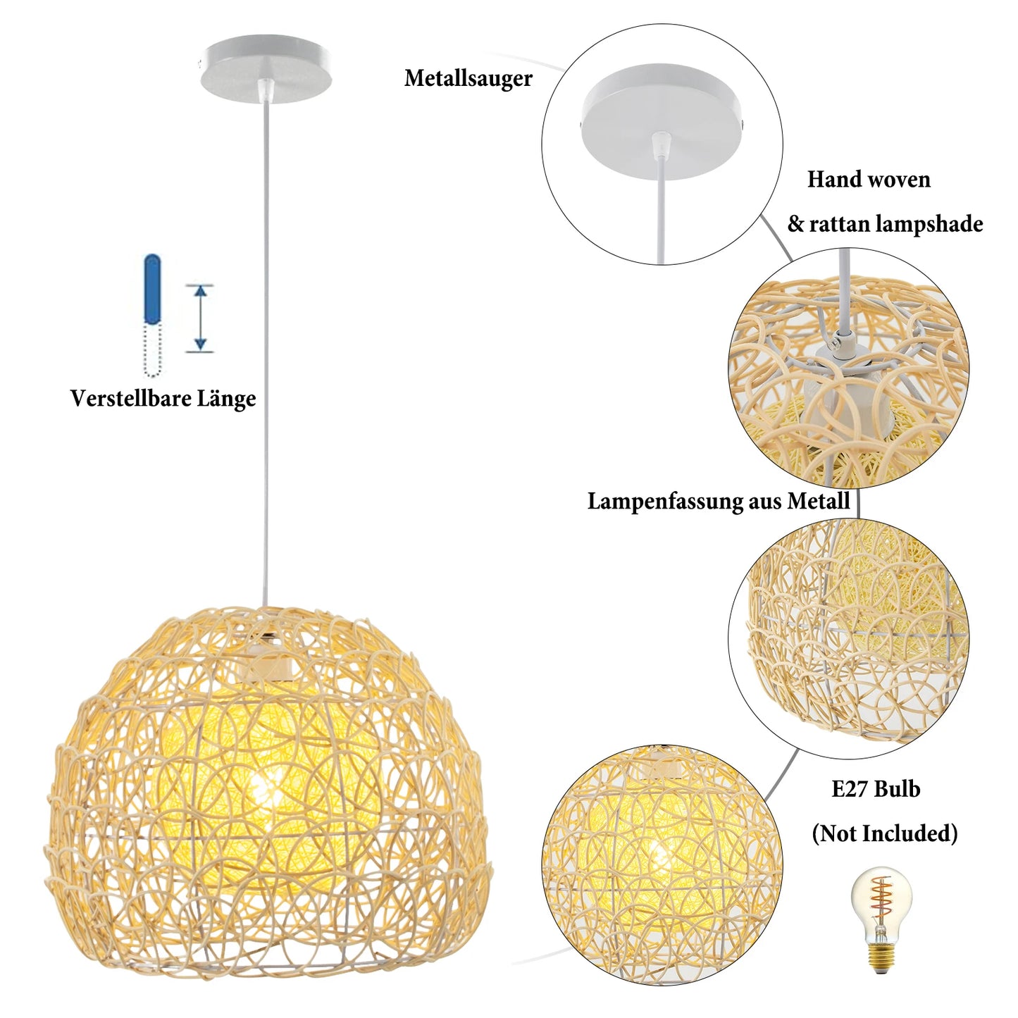 36cm-Ceiling Lighting Fixture, Pendant Ceiling Light,Creative Decoration Light for the Dining Room, Kitchen Island, Living Room
