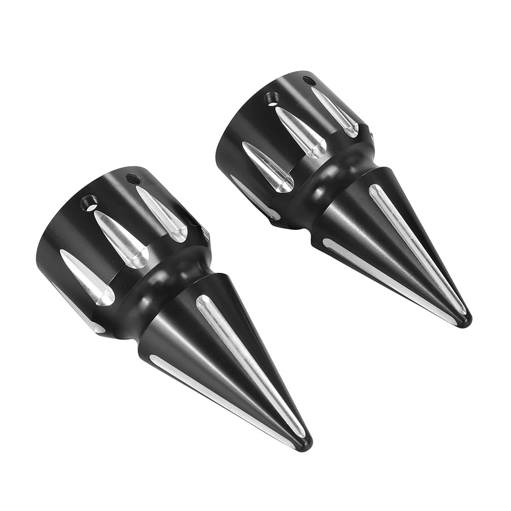 Motorcycle CNC Front Axle Nut Cover Cap Aluminum Black For Harley Sportster XL XG Touring FLHT FLHR FLTRX Dyna VRSC Softail