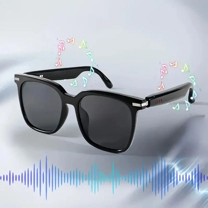 SENBONO Audio Smart Glasses With Open Ear Headsets Hands-Free Call Sunglasses Anti-blue Light Glasses For Xaomi Android IOS