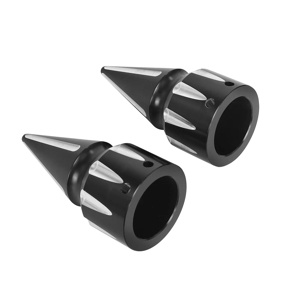 Motorcycle CNC Front Axle Nut Cover Cap Aluminum Black For Harley Sportster XL XG Touring FLHT FLHR FLTRX Dyna VRSC Softail