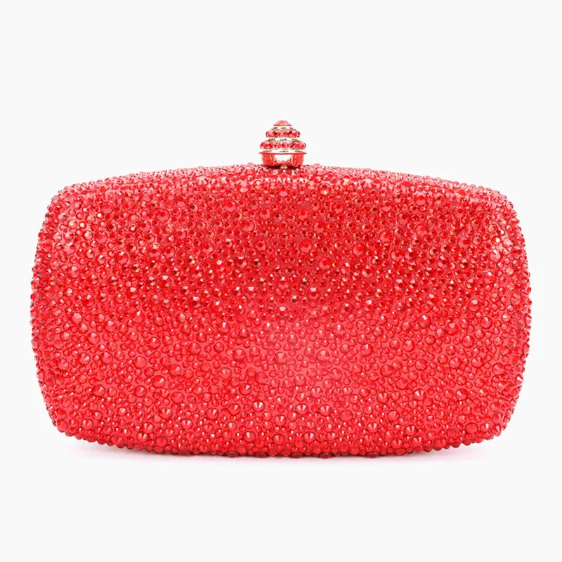 Evening Clutch Bags Green Bridal Clutches Bags Crystal Bridal Stones Purse Lady  Party Wedding Rhinestone Women Shoulder Handbag