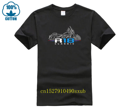 Men T Shirt Casual R18 Classic Motorcycle T-shirt Graphic Summer Short Sleeves 100% Cotton S-4xl Cool Tee