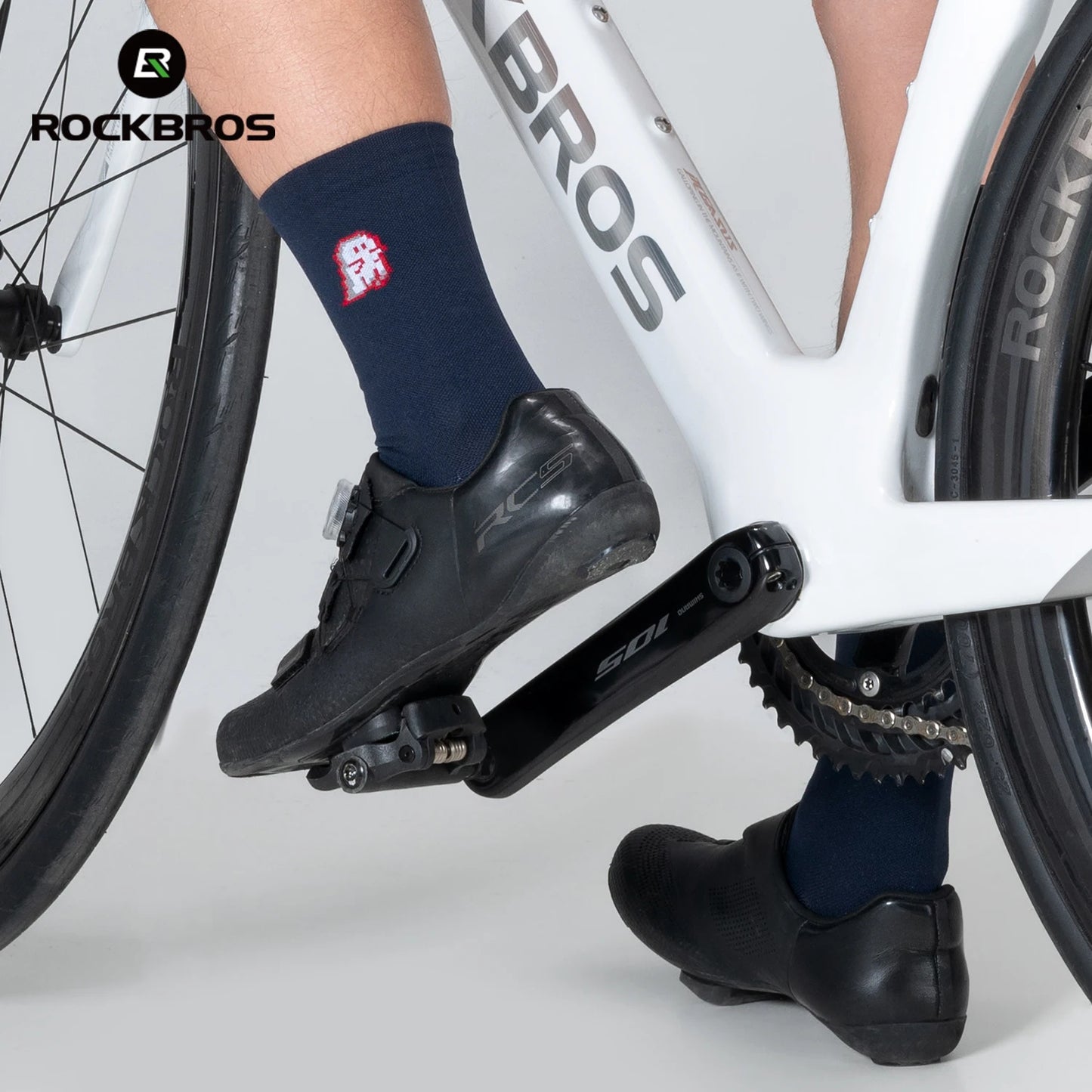 ROCKBROS Cycling Socks Breathable nylon Non-damp Socks Skin-friendly Bike Sport Socks Outdoor Moisture-absorbing Socks