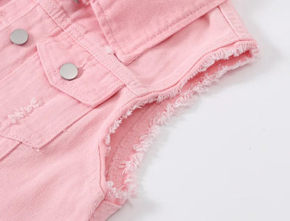 Coats Fashion Clothes Casual Vintage Elegant Sleeveless Denim Vest for Women Jacket Spring Streetwear Women Clothing Autumn