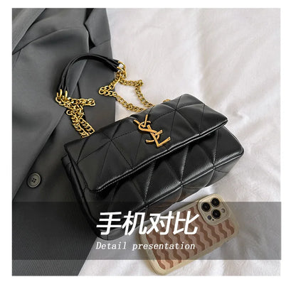 2025 New Luxury Diamond Quilted Chain Bag Women Fashion Crossbody Shoulder Bag For Commute