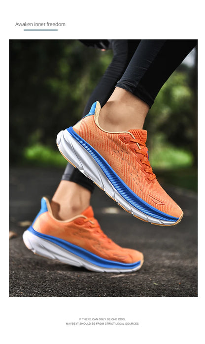 Men's Running Shoes Luxury shoes Couple Outdoor Sneakers Cushioning Breathable Mesh Off-road Trainer Shoes Race Non-Slip Fashion