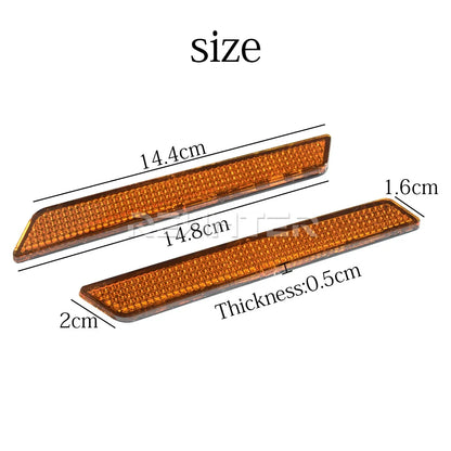 2x Motorcycle Saddlebag Guard Reflector Latch Cover For Harley Touring Electra Street Glide Road King CVO FLHR FLHT 2014-2024