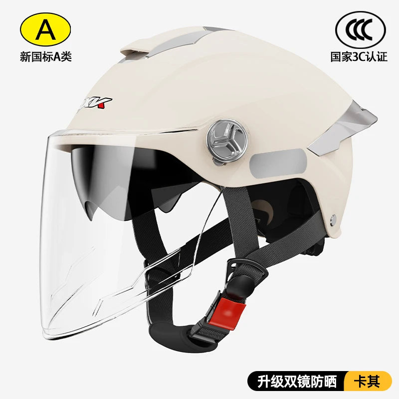 Summer impact protection safety open face motorbike helmet motorcycle short lens ordinary tail wing black