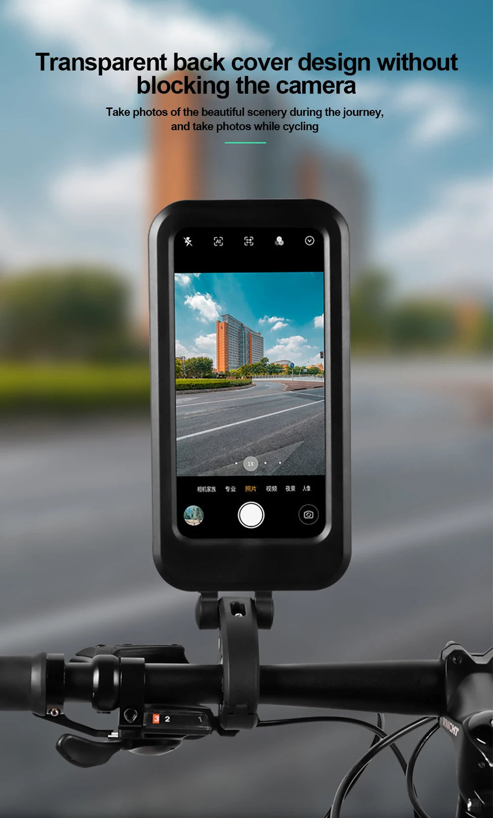 Motorcycle Bike Mobile Phone Holder Support Bicycle GPS Swivel Adjustable Touch Screen Rearview Mirror Cellphone Holder