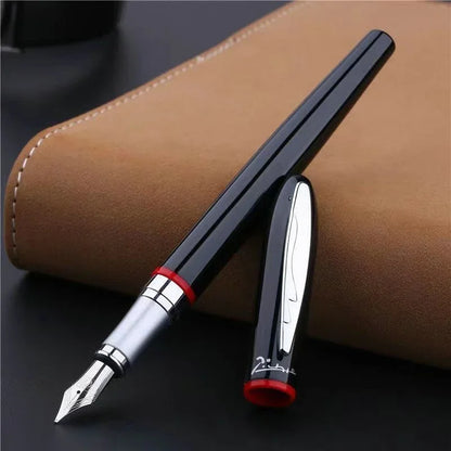 Picasso 907 High Quality Luxurious Montmartre Metal Black Iridium 0.5mm Point Pen with Yellow/Red Ring,Original Box Option