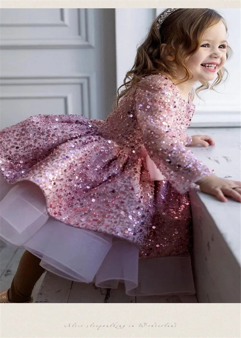 Lovely White Satin Flower Girl Dress for Wedding Dresses Little Princess Bow Kids Birthday Party Evening Customise Gowns