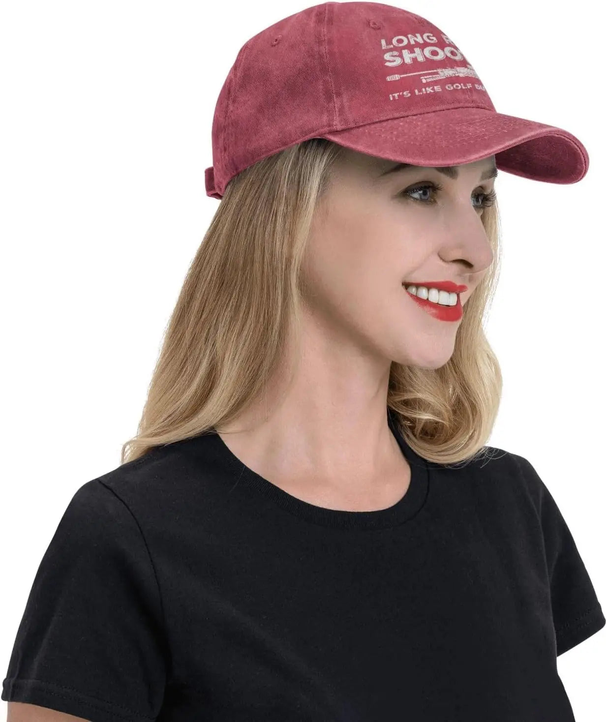 Funny Hat Long Ranges Shooting It's Like Golf But for Men Hat Men Dad Hats Cool Caps