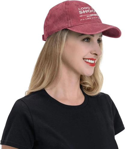 Funny Hat Long Ranges Shooting It's Like Golf But for Men Hat Men Dad Hats Cool Caps
