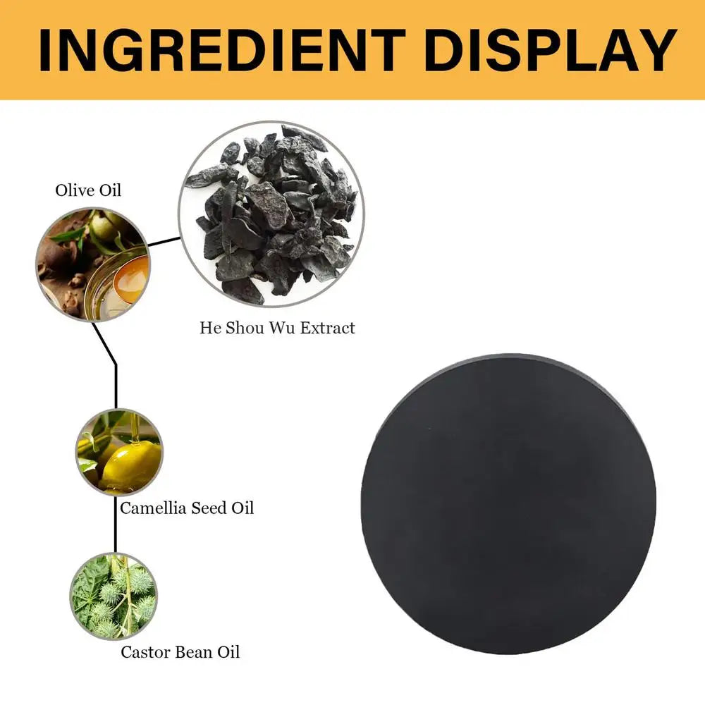 Hair Darkening Shampoo Bar White Hair To Black Shampoo Soap Black Hair Shampoo Cover Grey Hair Soap Conditioner Repair Essence