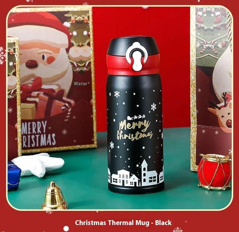 Hot 304 Stainless Steel Christmas and New Year Gift Bouncing Insulated Cup, Creative Water Cup, Internet Famous Minimalist Cup L