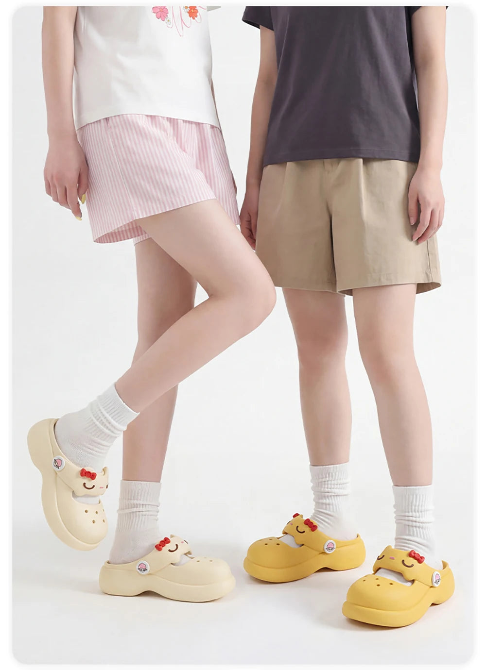 Women Fashion Platform Clogs Cute Cartoon Rabbit Summer Shoes Female Indoor Street Slippers Soft EVA Girls Daily Walking Sandals