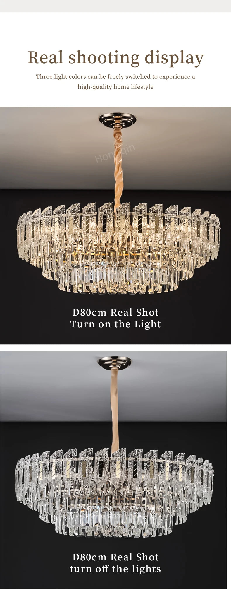 Crystal Hanging Lamps for Living Room Chandelier for Dining Room French Large Nordic Bedroom HQ Ceilling Light Pendant Lamp