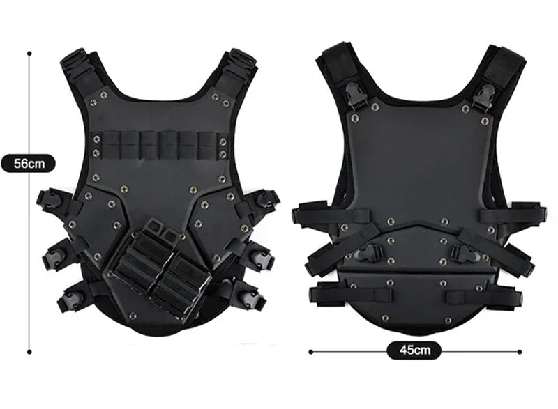 EVA TF3 Tactical Vest Hunting Hunting Vest Outdoor Body Armor  Combat Paintball Black Waistcoat with M4 Mag Pouches
