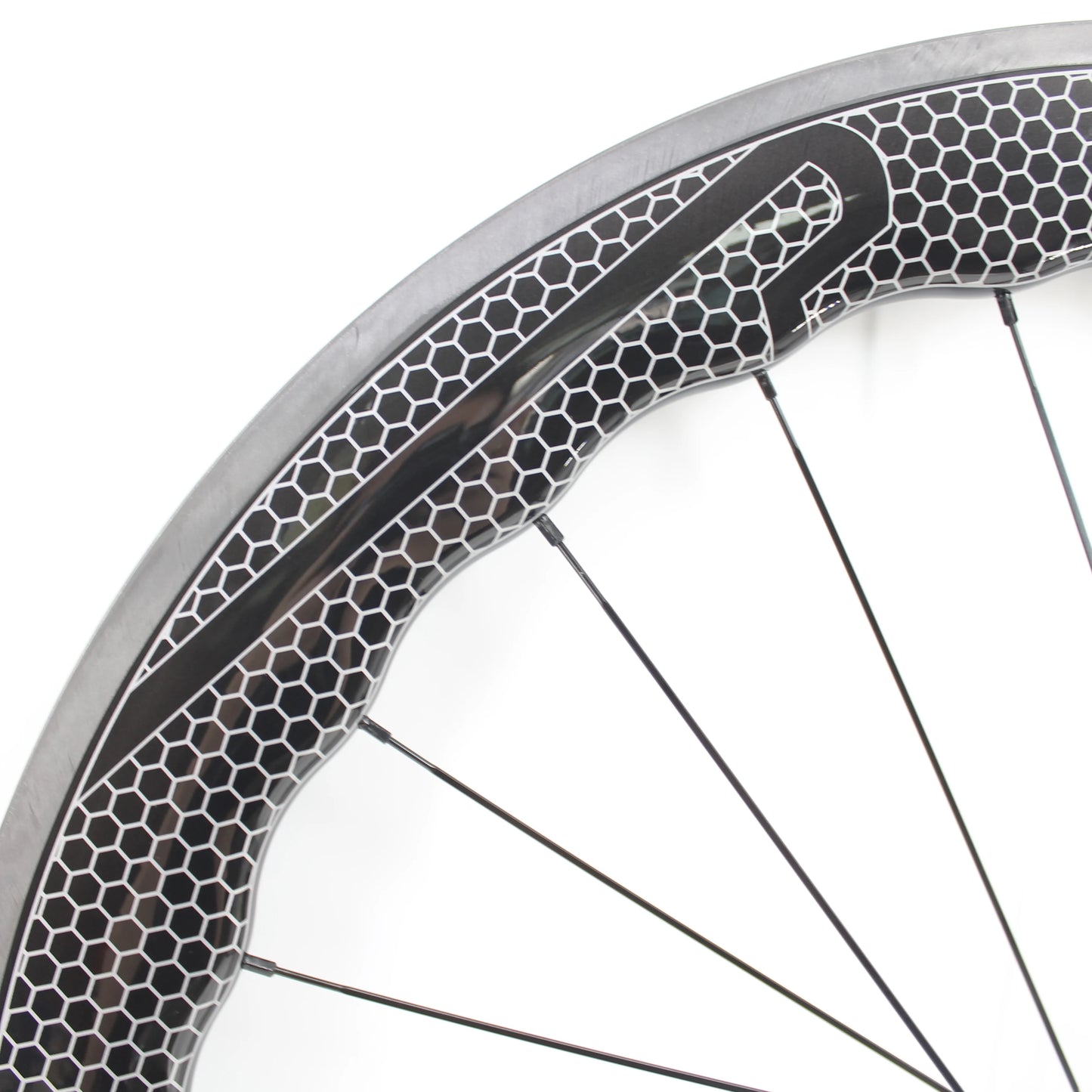 Newest 700C Road Bike UD Full Carbon Fibre wheelset Carbon Bicycle Wheelset clincher tubeless rims 65mm wave 25mm width V brake