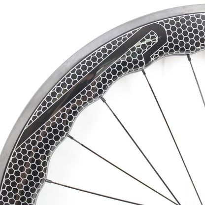 Newest 700C Road Bike UD Full Carbon Fibre wheelset Carbon Bicycle Wheelset clincher tubeless rims 65mm wave 25mm width V brake