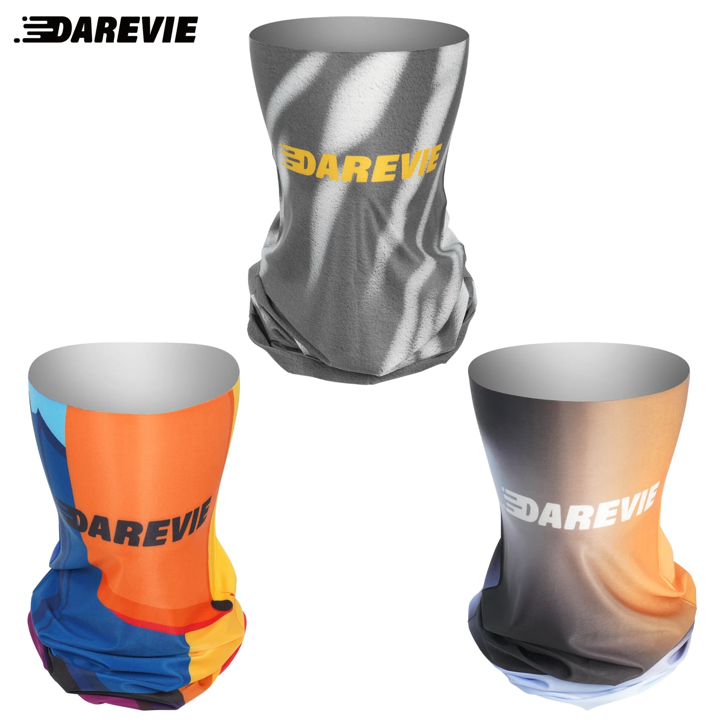 DAREVIE Cycling Face Mask Windbreaks UV Protection Face Mask Cool Feeling Bandanas For Head Soft Light Cycling Bandanas Men