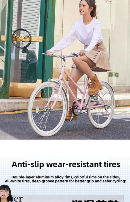 Women's Sweet & Fresh-Style Commuter Bike (For Junior & Senior High School Students · Unisex Adults · Commuter Racing Model)