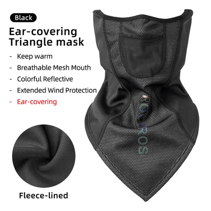 ROCKBROS Winter Warm Bike Full Face Mask Breathable Windproof Fleece MTB Road Bicycle Scarf Masks Ski Motorcycle Cycling Mask