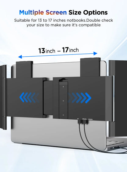 UPERFECT UFree Z14 Pro Wireless Triple Portable Monitor 14" Laptop Screen Extender with Stand /Sleeve Support AirPlay Miracast