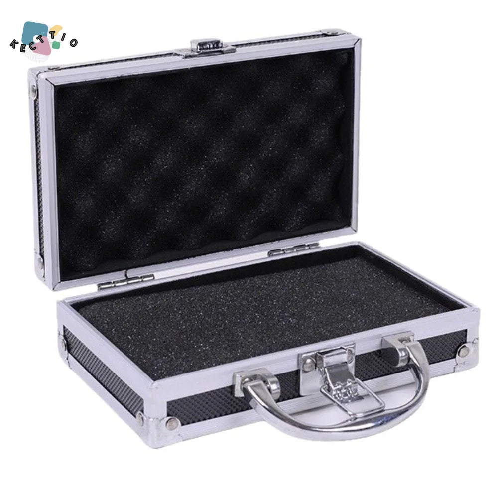 Shockproof Aluminum Alloy Tool Box Impact Resistant Wear Resistant Portable Tool Case Large Capacity Handheld Safety Briefcase