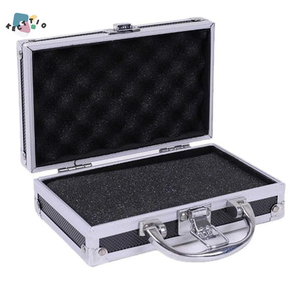 Shockproof Aluminum Alloy Tool Box Impact Resistant Wear Resistant Portable Tool Case Large Capacity Handheld Safety Briefcase