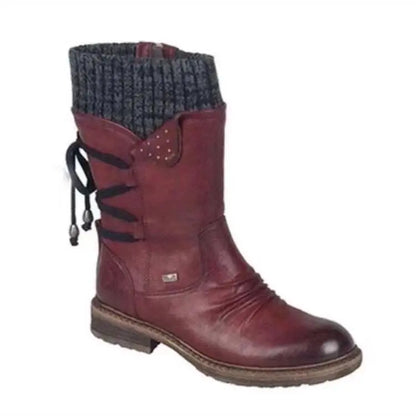 Women Winter Mid-Calf Boots  Winter Shoes Ladies Fashion Snow Boots Shoes Thigh High Suede Warm Botas 2023