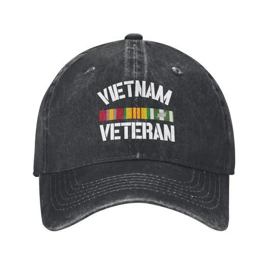 Custom Fashion Cotton Vietnam Veteran Pride Service Ribbon Baseball Cap for Women Men Breathable Dad Hat Sports